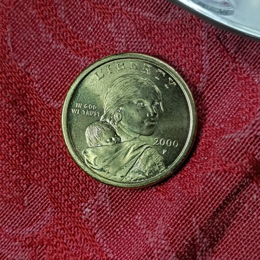 🇺🇸🦅RARE WOUNED EAGLE MINT FLAW Proof Sacaqauia 2000 P Mint Dollar🦅🇺🇸